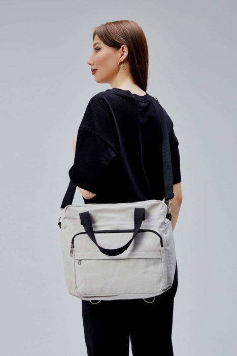 Zoozie Bags Bolsa Tote de Lona Gris Zoozie Bags Bolsa Tote de Lona Gris